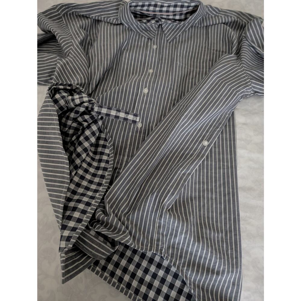 Nwt Wildfang The Essential Long Sleeve Oversized Wrap Button Up - Picture 9 of 10